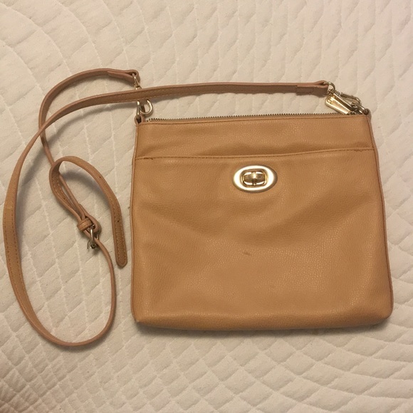 Charming Charlie’s Tan Crossbody, Adjustable Strap - Picture 1 of 7